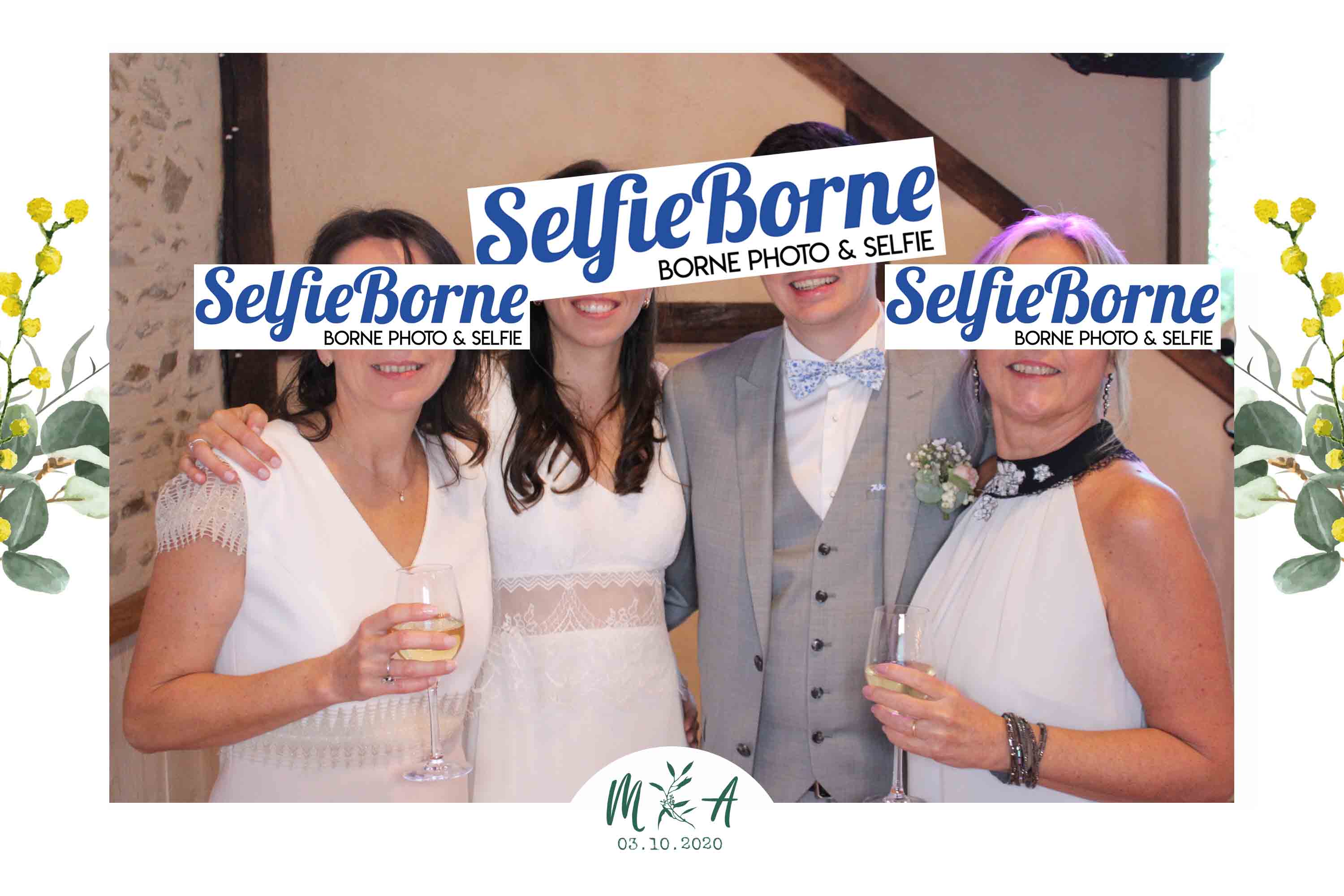 louer selfie borne mariage Le Mans Maude et Aurélien