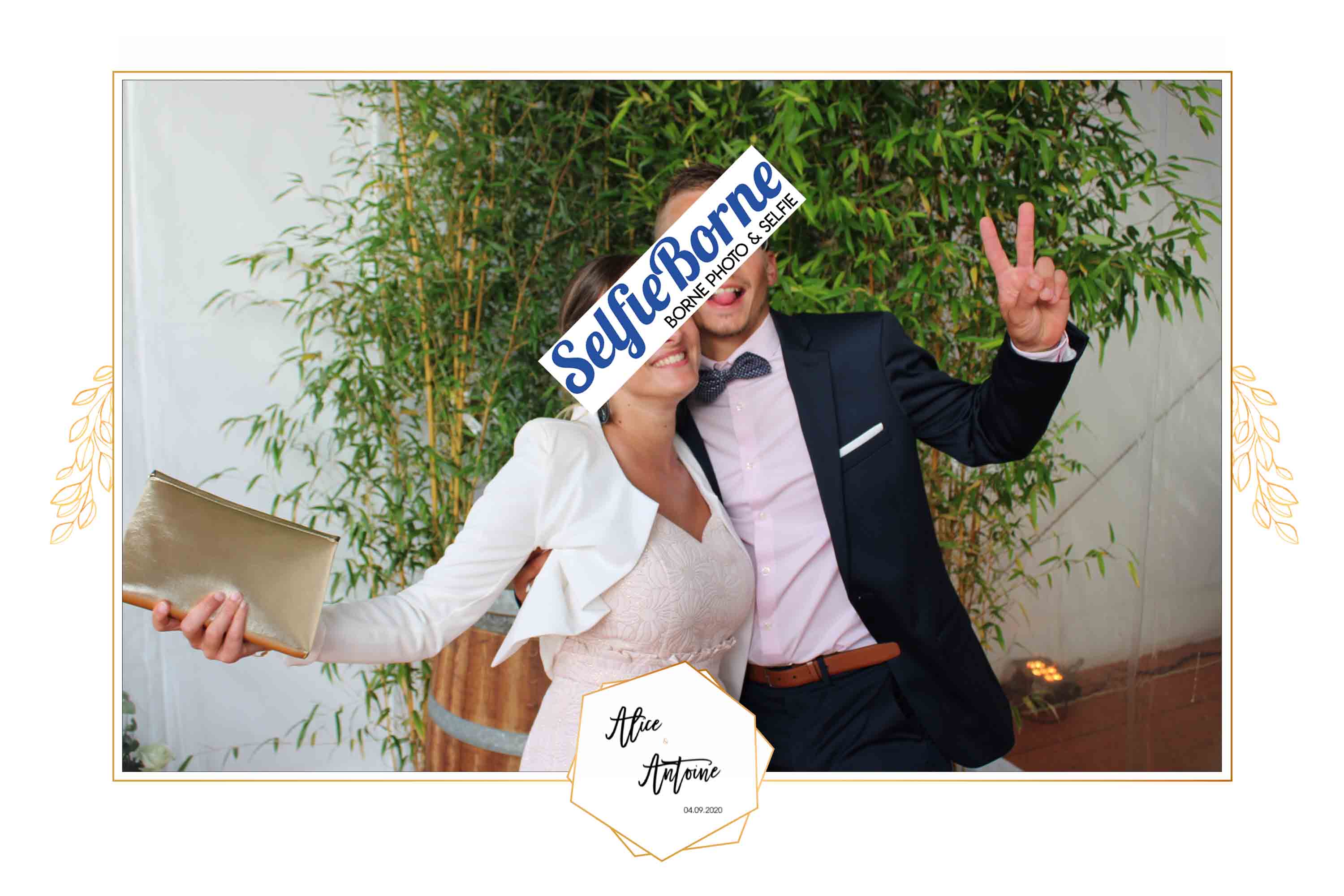 loueur photo booth mariage Saint Nazaire Alice et Antoine